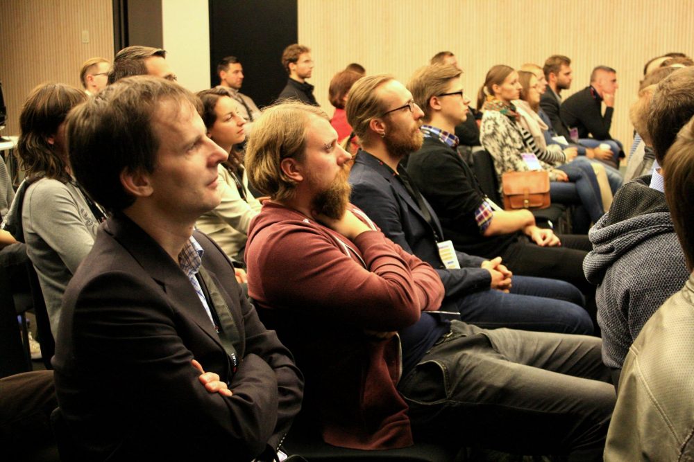 Audience during Kjartan Nielsen Friis' speech